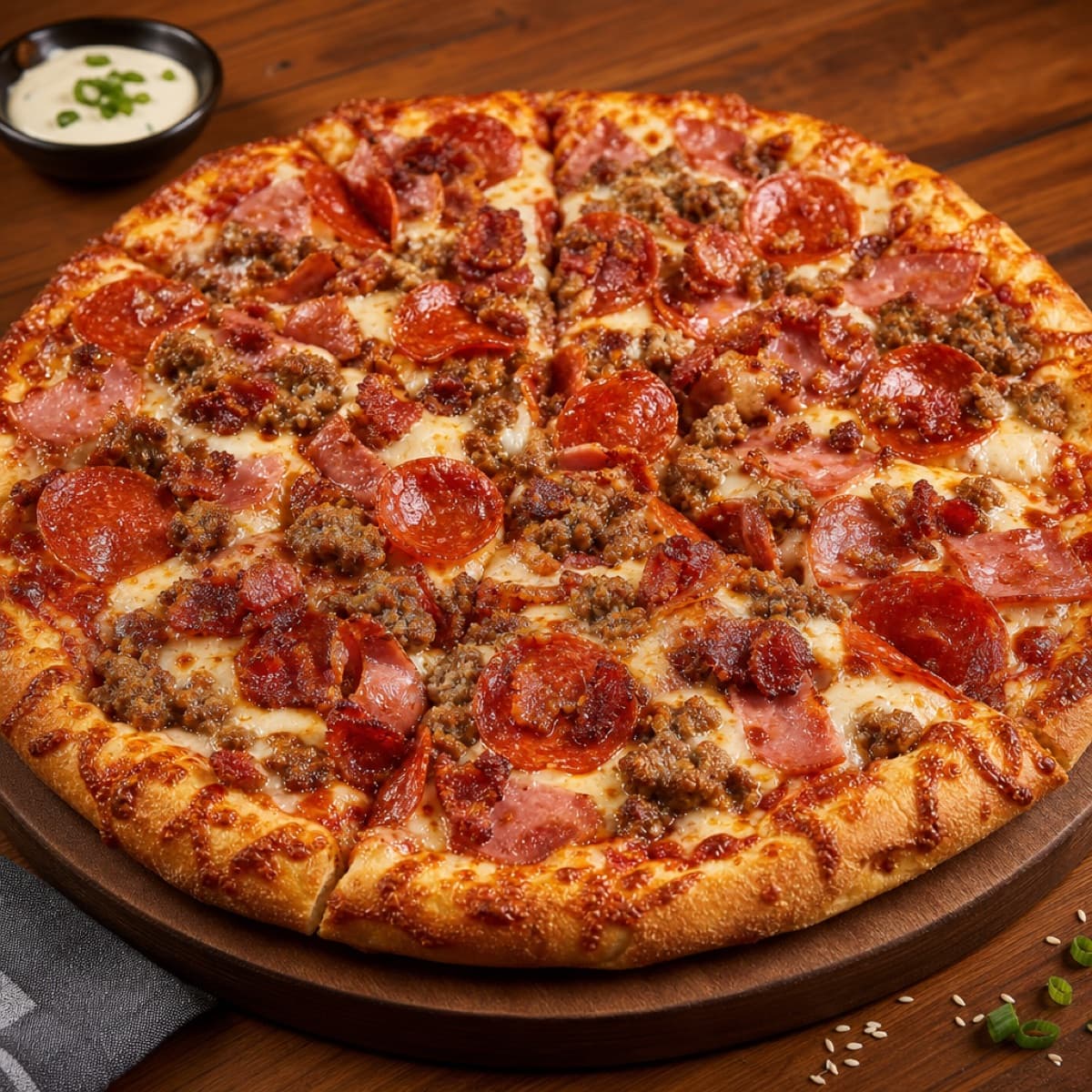Korean meat lovers pizza