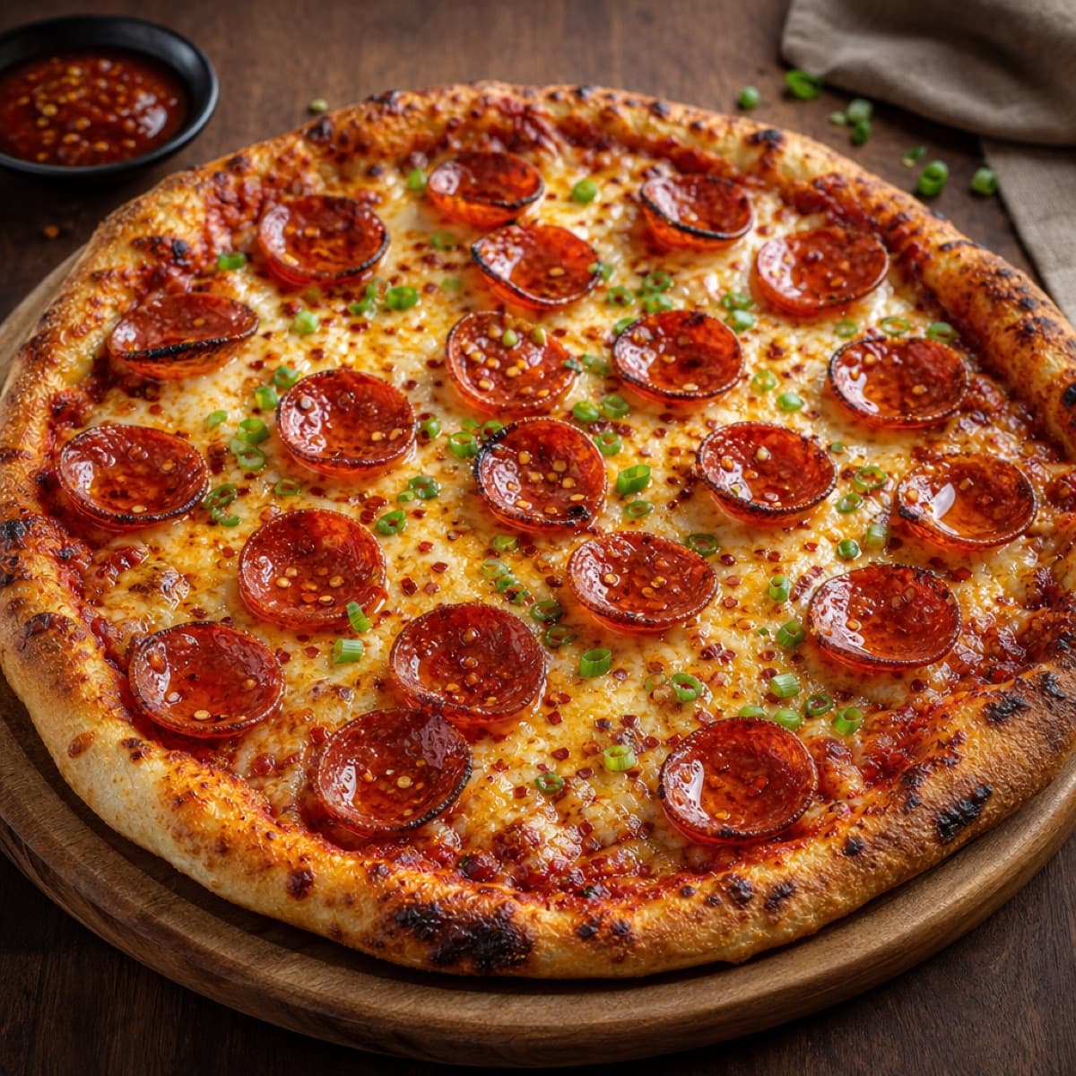 Gochujang Pepperoni pizza